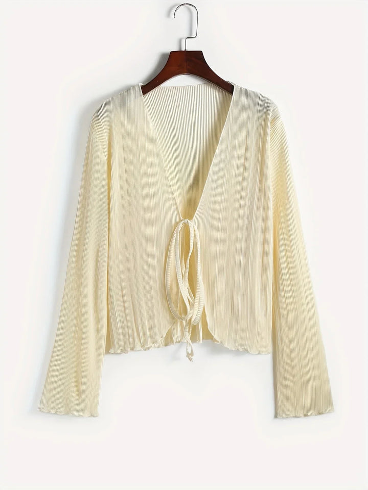 Mikaela | V-Neck Knit Top