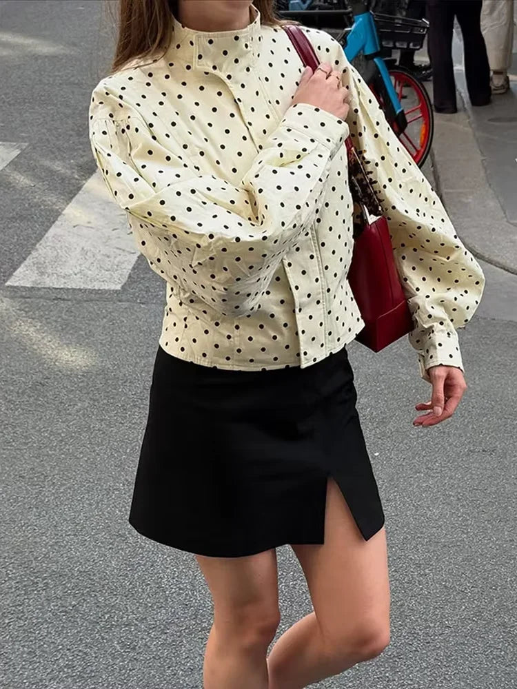 Ivania | Trendy Polka Dot Casual Jacket