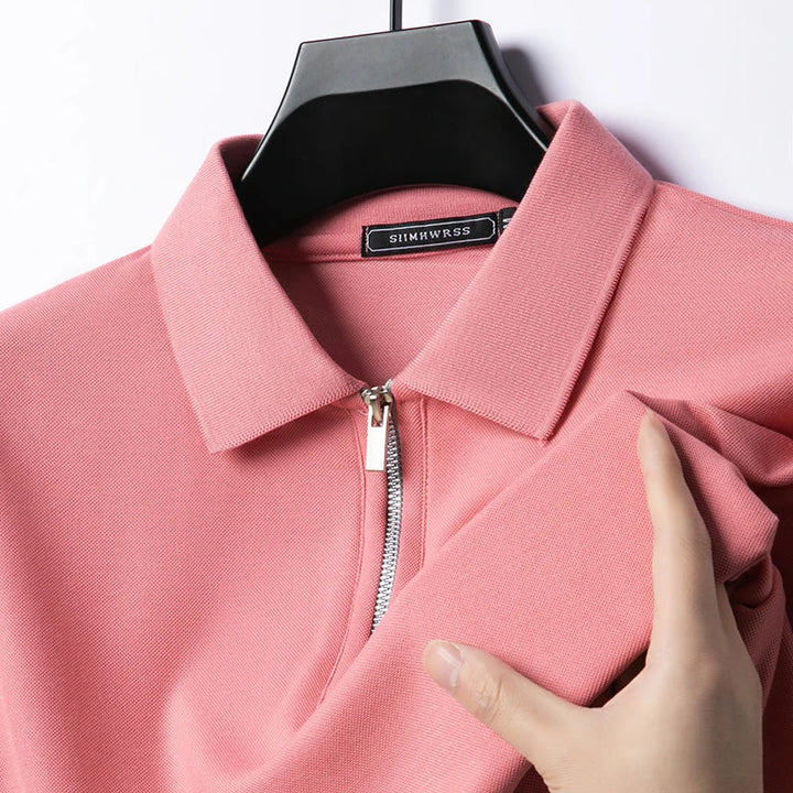 Roland | Breathable Polo with Zipper