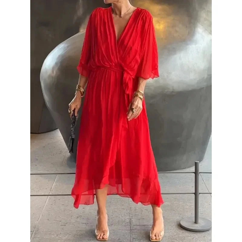 Sanya | Dress with flowing sleeves