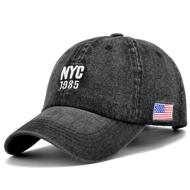 Alexis | Denim Snapback Cap