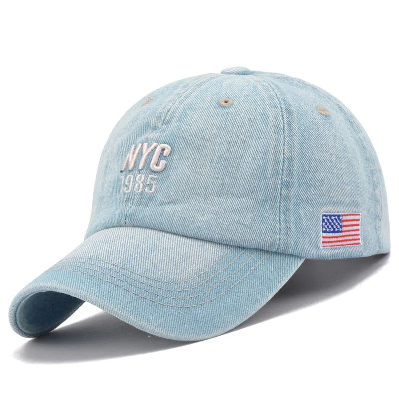 Alexis | Denim Snapback Cap