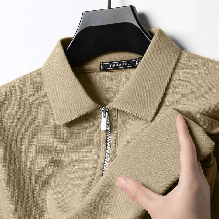 Roland | Breathable Polo with Zipper