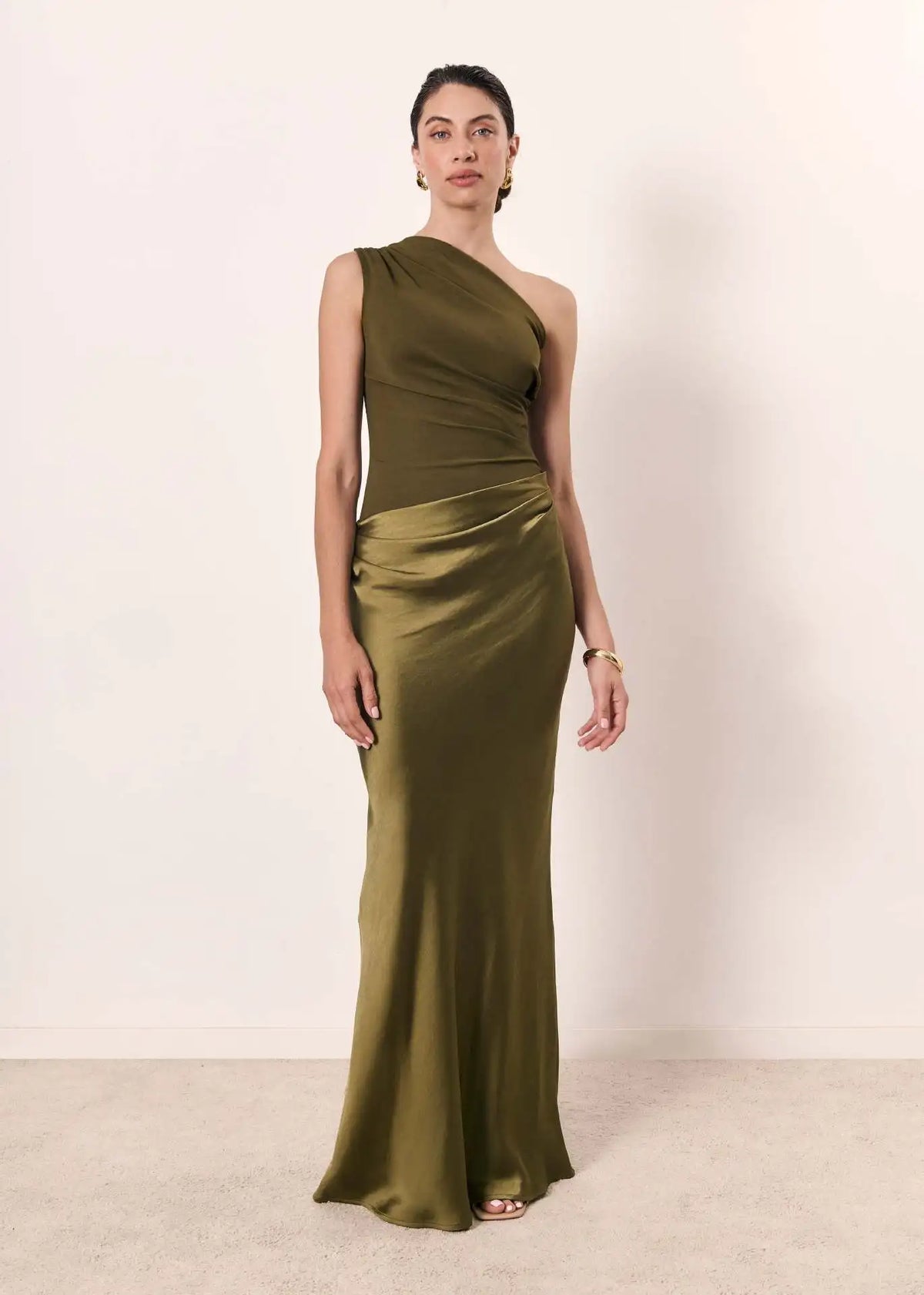 Scott & Allison™ | Maxi Dress with a Guilt in Satin