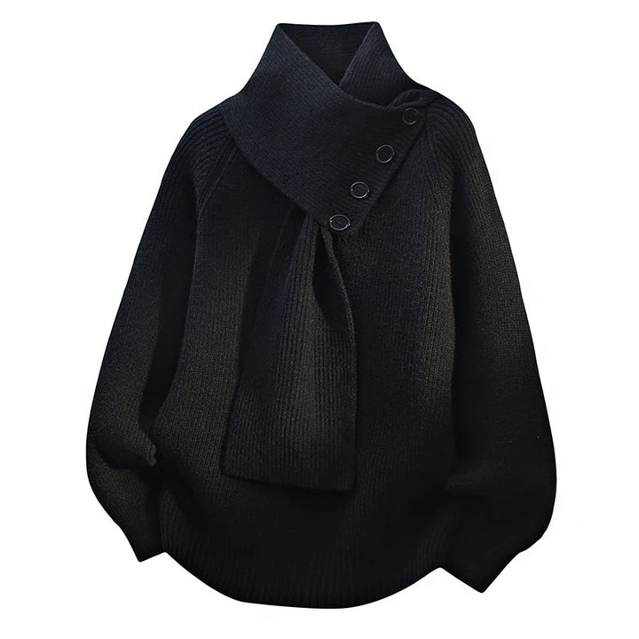 Maria | Cozy Scarf-Neck Sweater