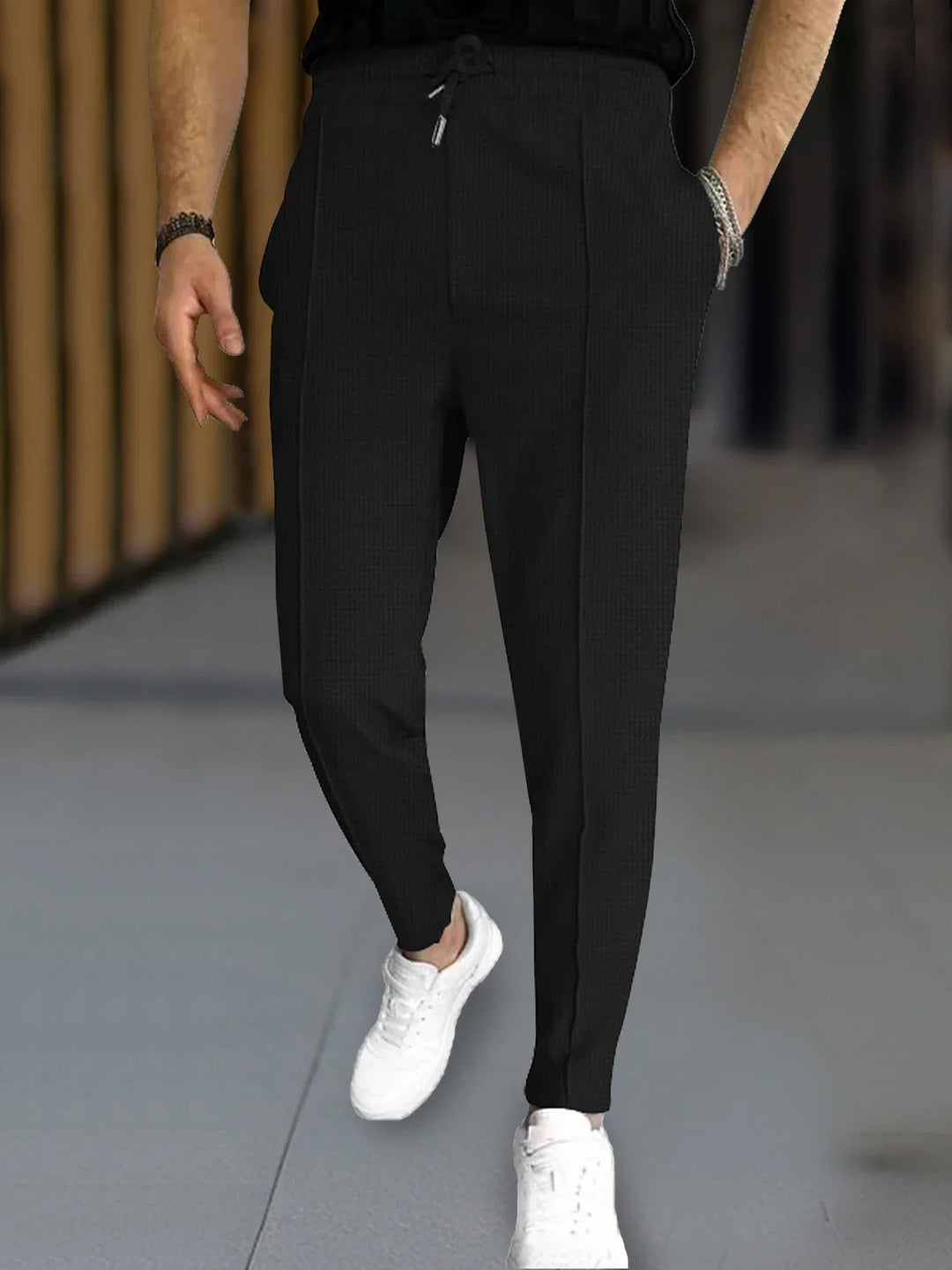 Jake | Waffle Slim Pants