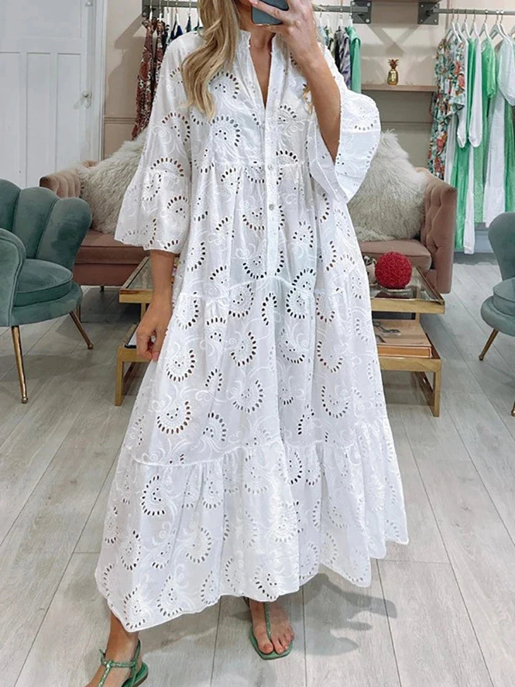Meilin | Embroidered Maxi Dress