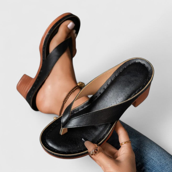 Orthopedic Occasion Real Leather Heels