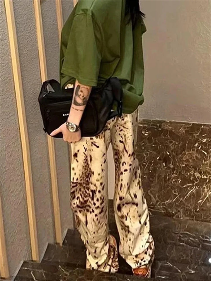 Fina | Bold Animal Print Jeans