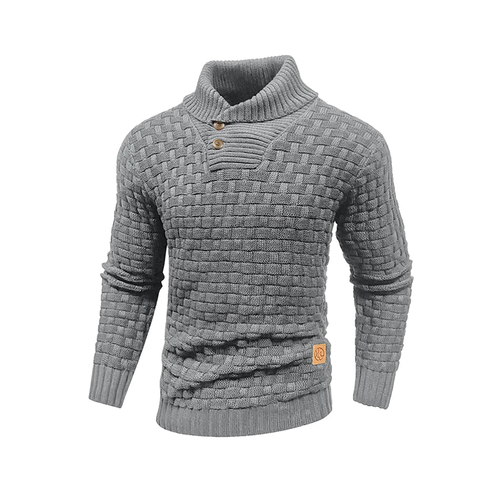 Dustin | Waffle Knit Turtleneck Sweater