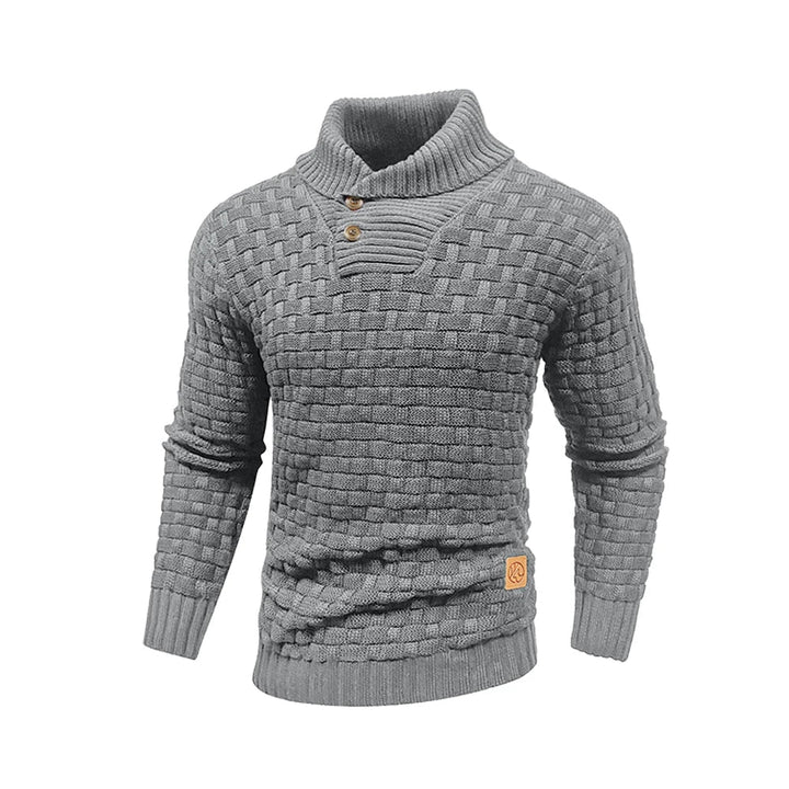 Dustin | Waffle Knit Turtleneck Sweater