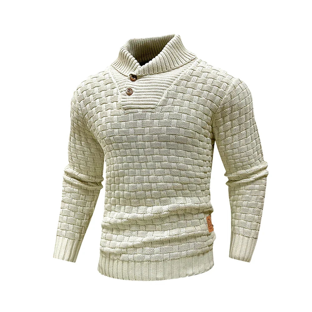 Dustin | Waffle Knit Turtleneck Sweater