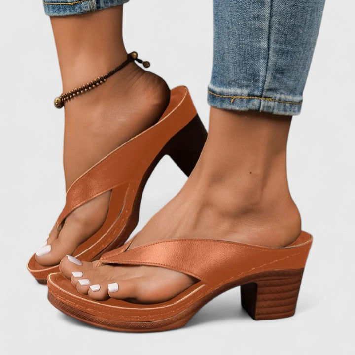 Orthopedic Occasion Real Leather Heels