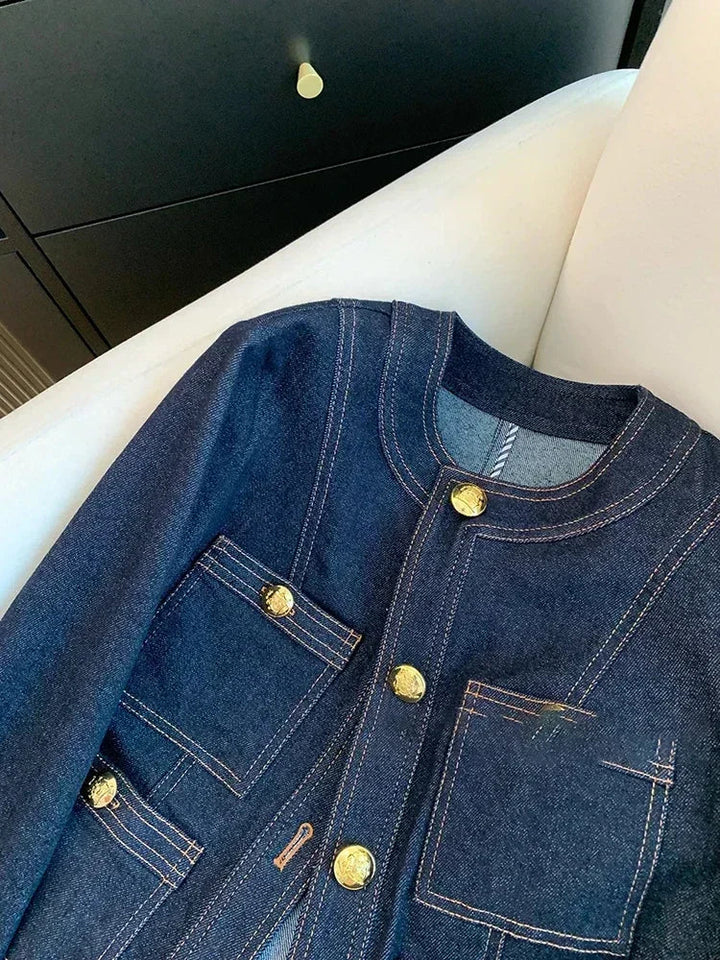 Yasmin | Chic Blue Denim Jacket