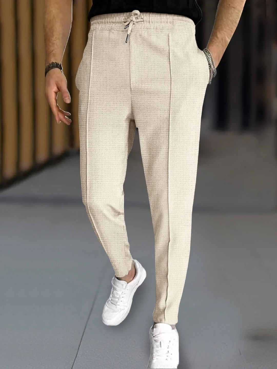 Jake | Waffle Slim Pants