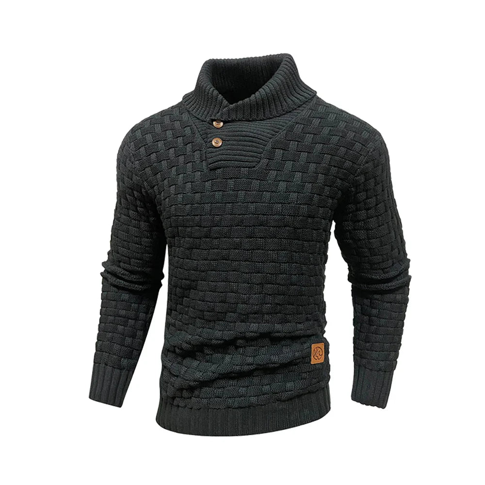Dustin | Waffle Knit Turtleneck Sweater
