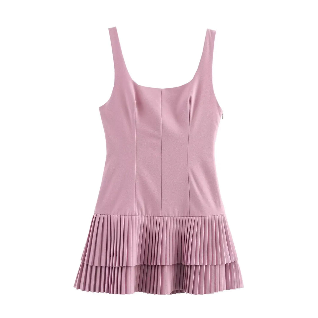 Dania | Elegant Square Neck Mini Dress