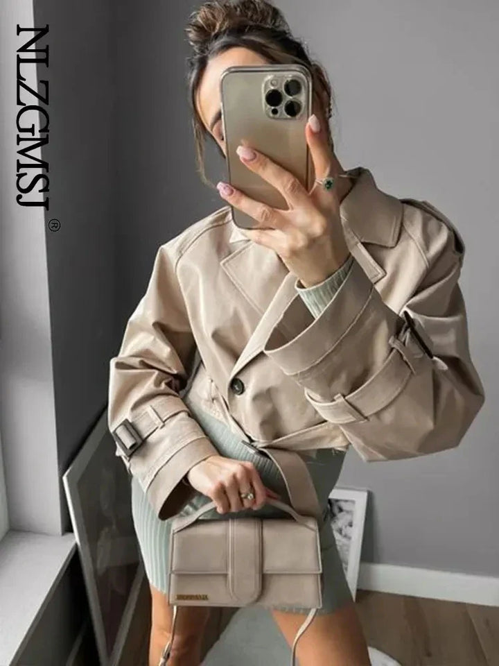 Trixy | Belted Cropped Jacket
