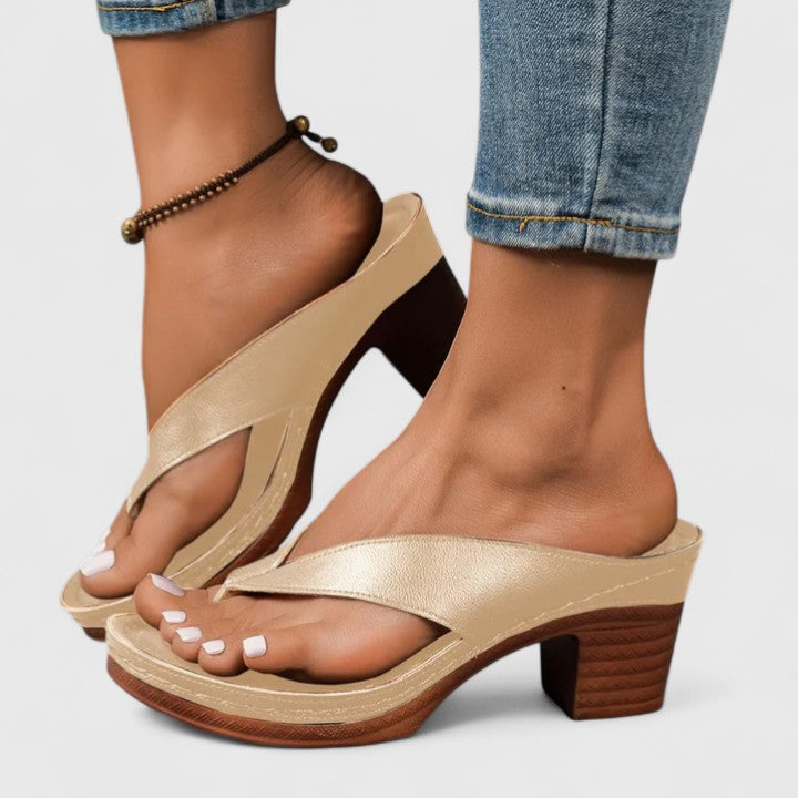 Orthopedic Occasion Real Leather Heels