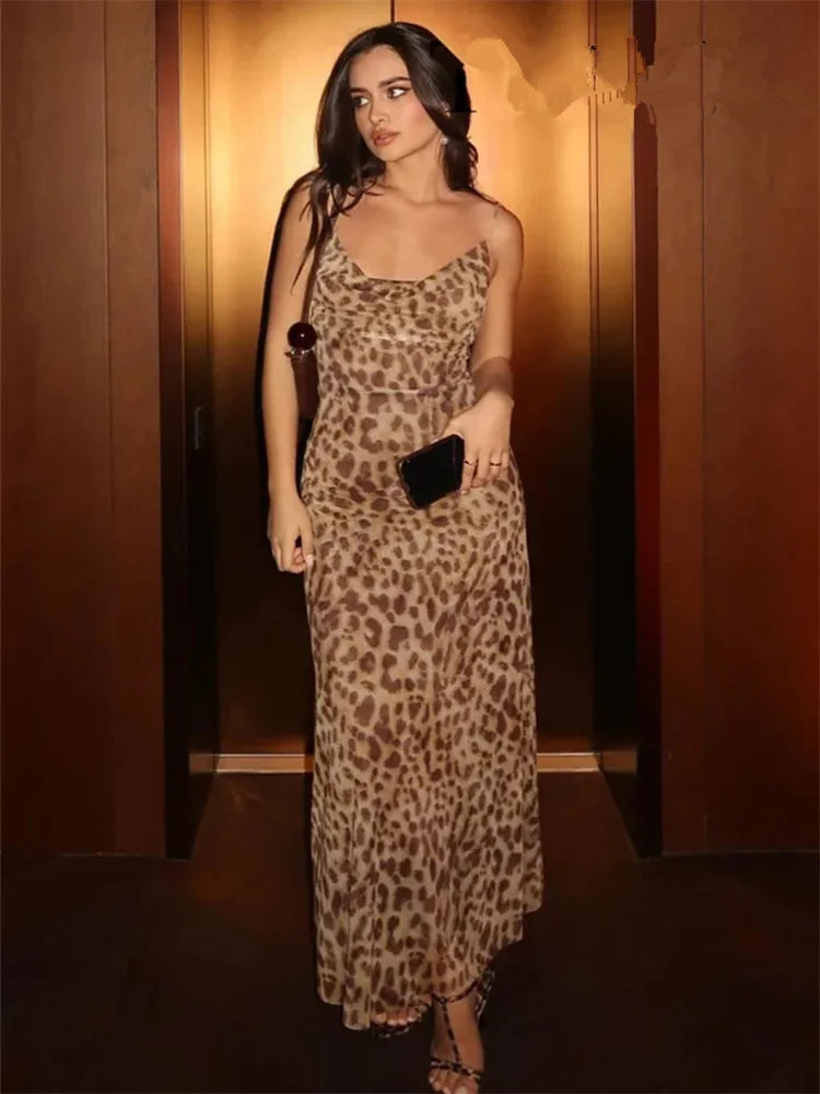 Freya | Leopard Print Tulle Dress