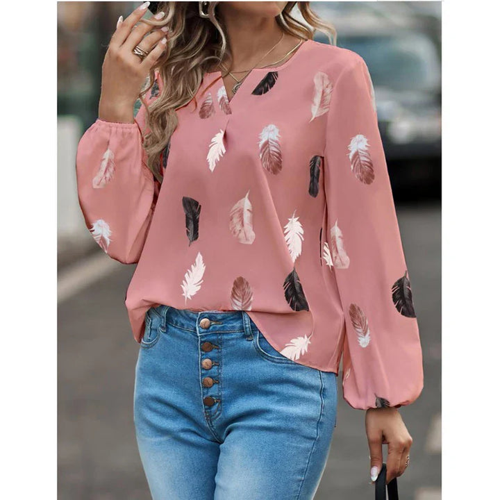 Maureen | Feather Detail Blouse