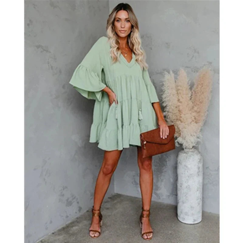 Meg | Airy Bow Dress