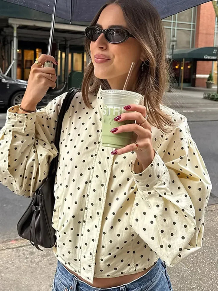 Ivania | Trendy Polka Dot Casual Jacket