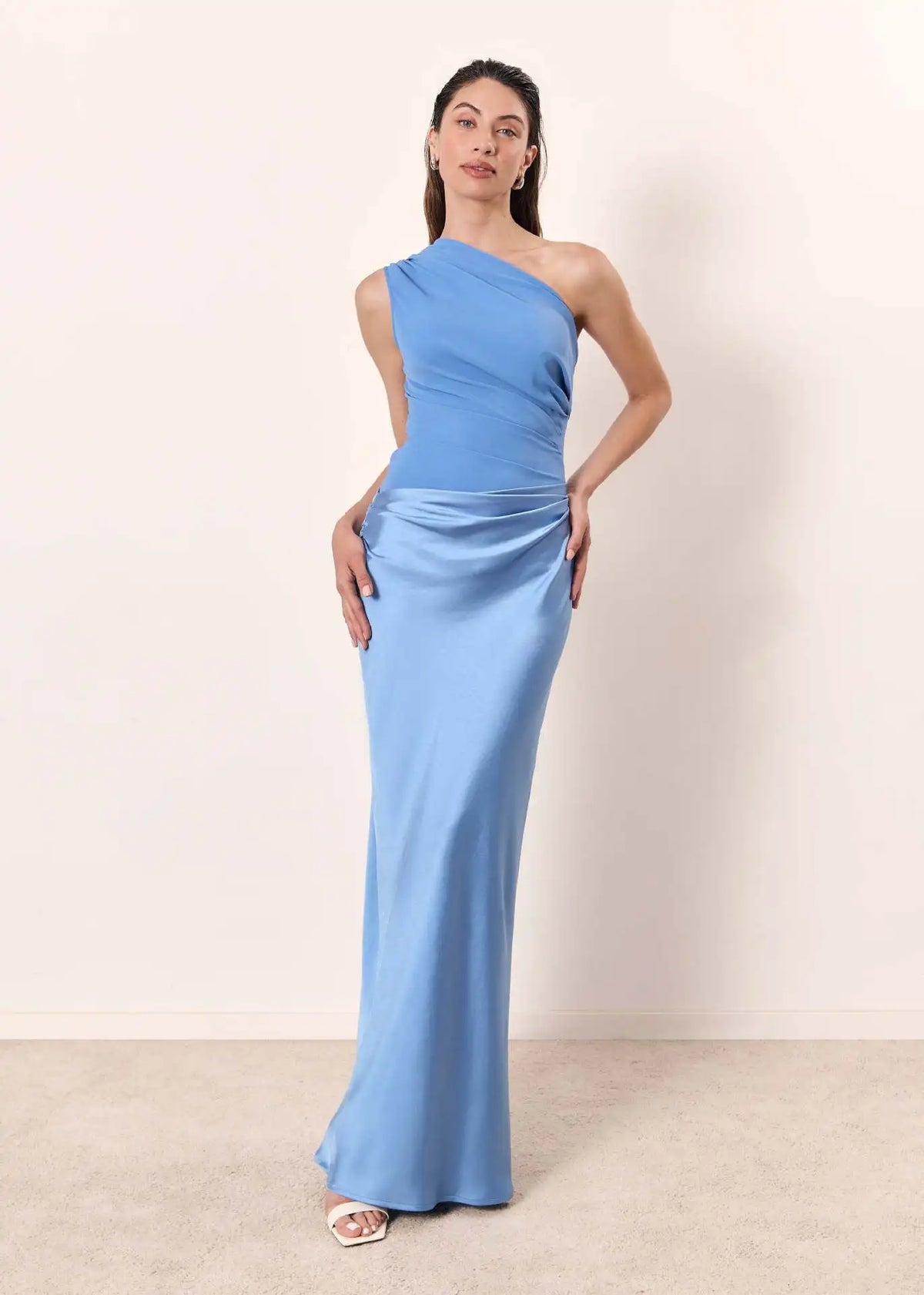 Scott & Allison™ | Maxi Dress with a Guilt in Satin