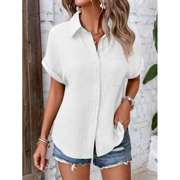 Esme | Airy Blouse with Button Closure