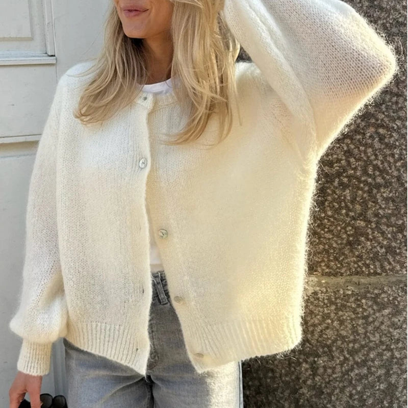 Charli | Trendy Knitted Button Sweater