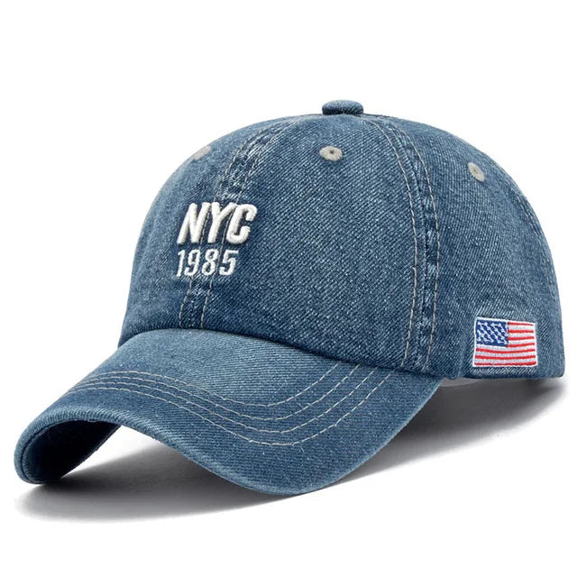 Alexis | Denim Snapback Cap