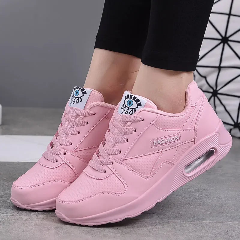 Ivory | High-Sole Sneakers