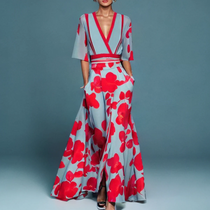 Elin | Timeless Floral Dress with Elegance