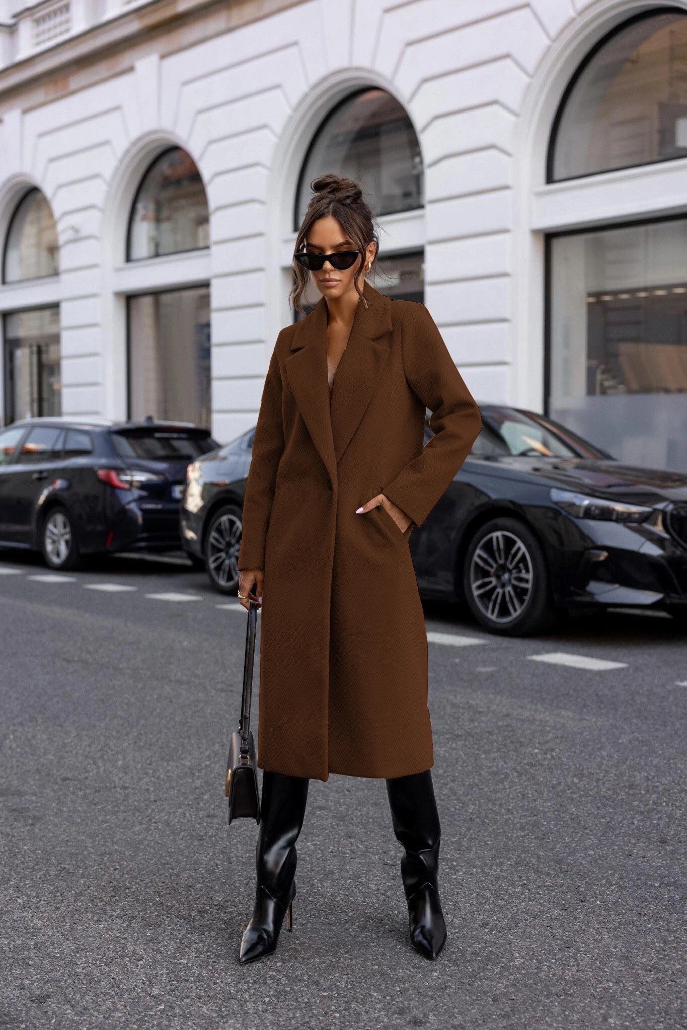 Trench Coat – Stylish Mid-Long Design for Work and Casual Wear