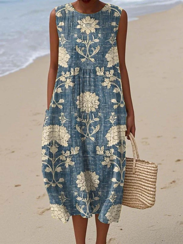 Faye | Boho Midi Dress