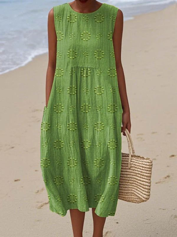 Lara | Embroidered Midi Dress