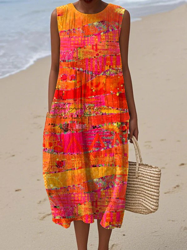 Vera | Sunset Midi Dress