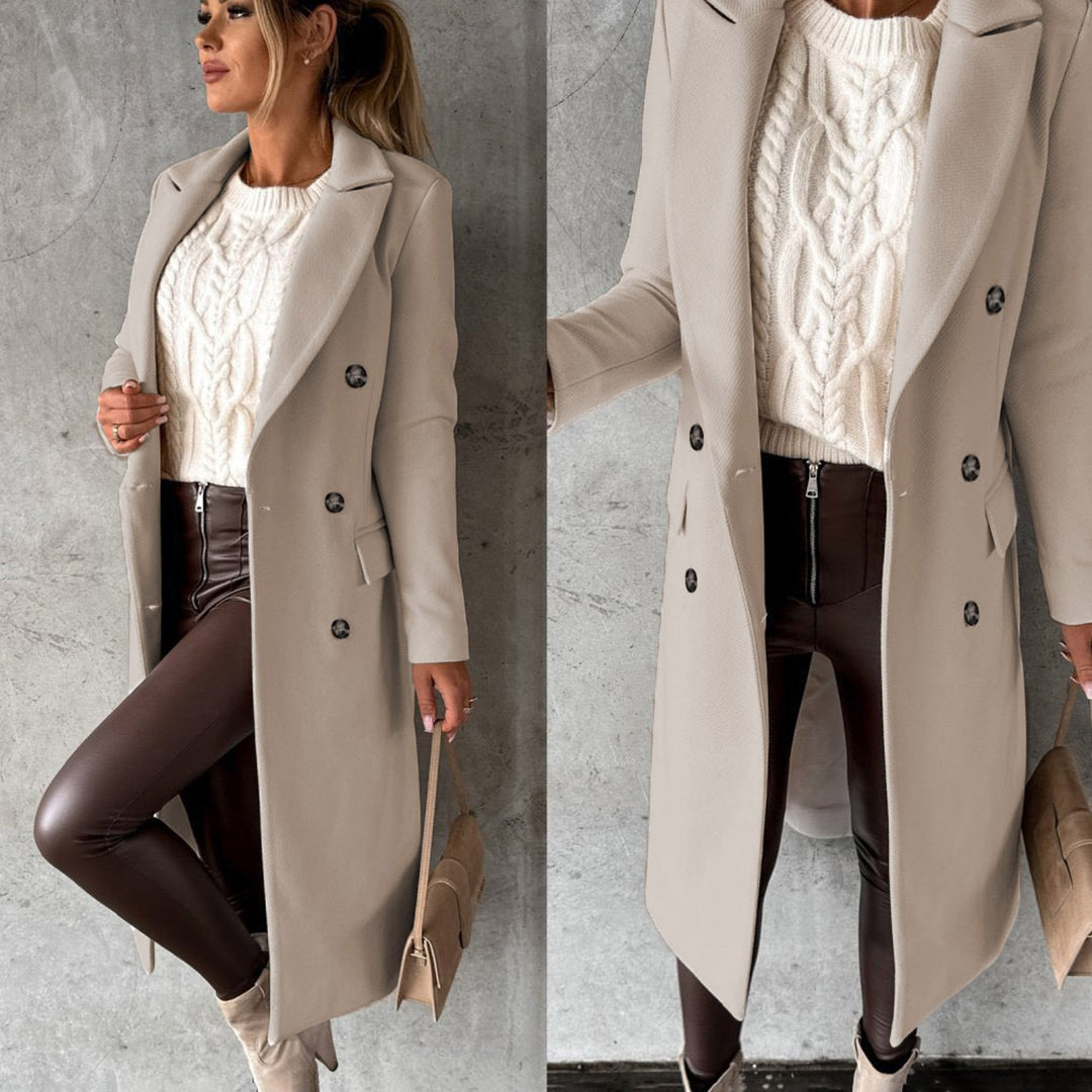 Women's Tailored Double-Breasted Coat