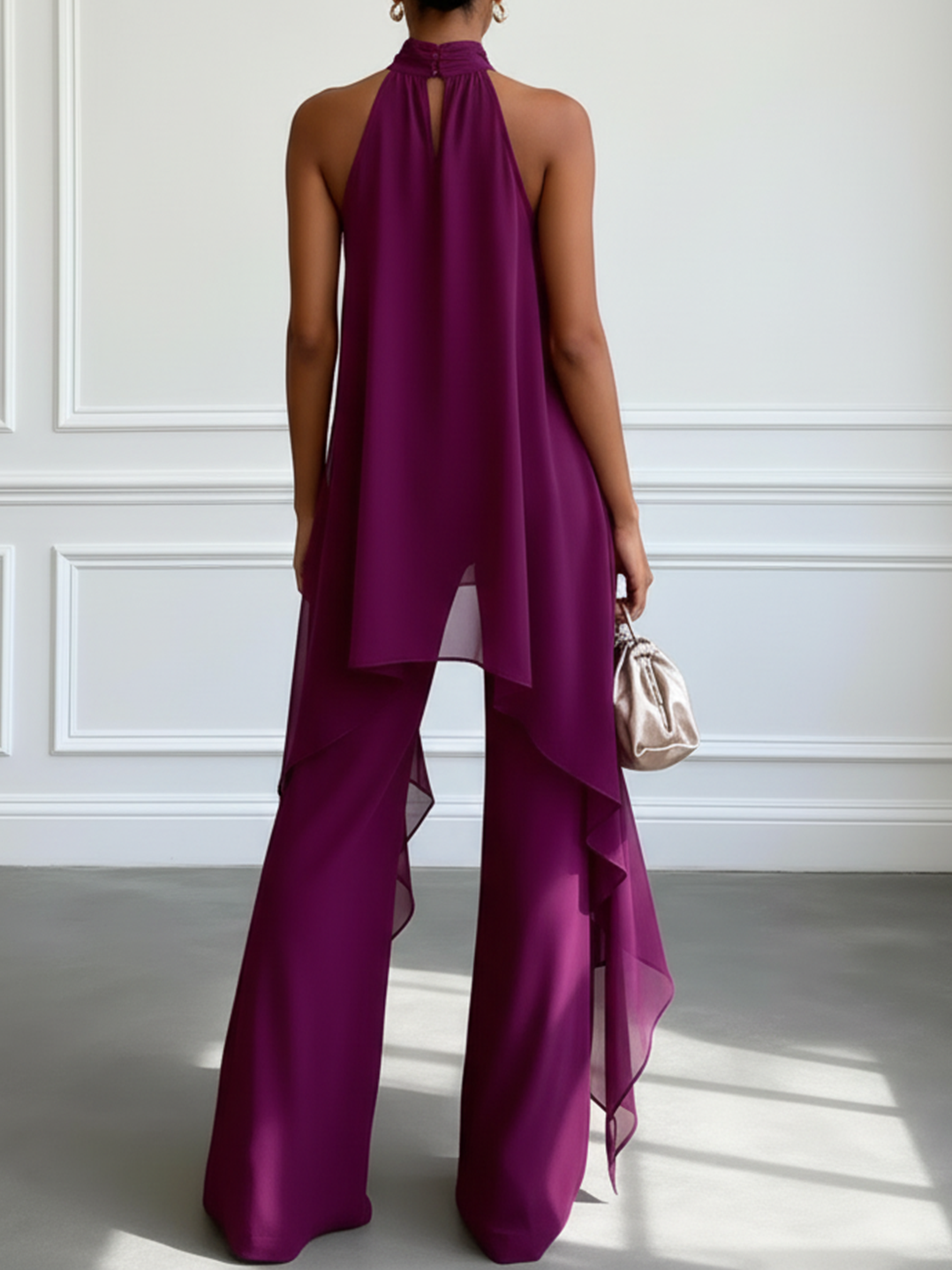 Sleeveless Top Set with Pants