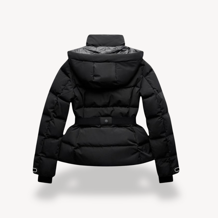 Women’s Black Belted Puffer Jacket