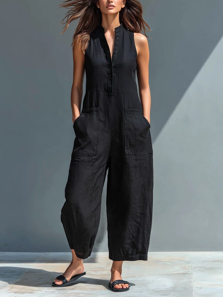 Lotte™ | Sleeveless Minimalist Overalls