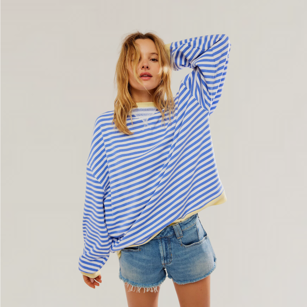 Women's Striped Oversized Sweater