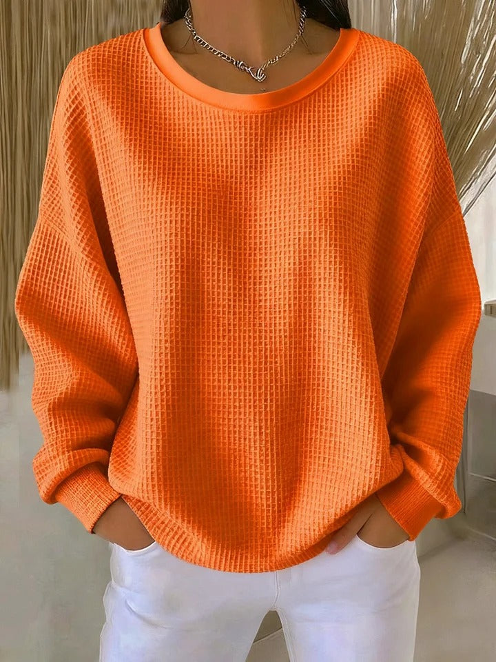Sasha | Waffle-Knit Comfort Pullover