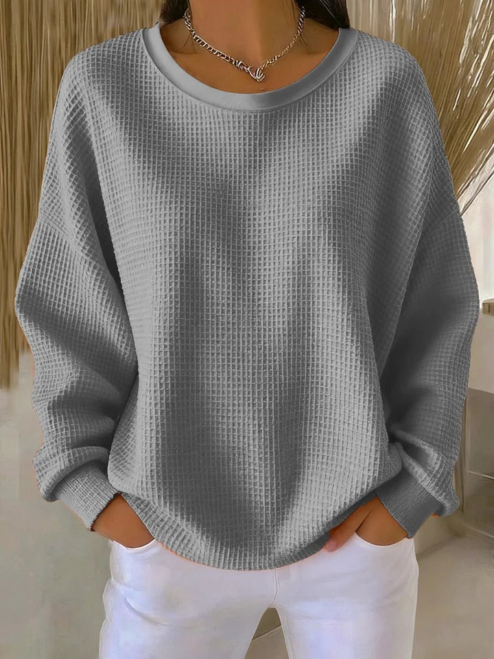 Sasha | Waffle-Knit Comfort Pullover