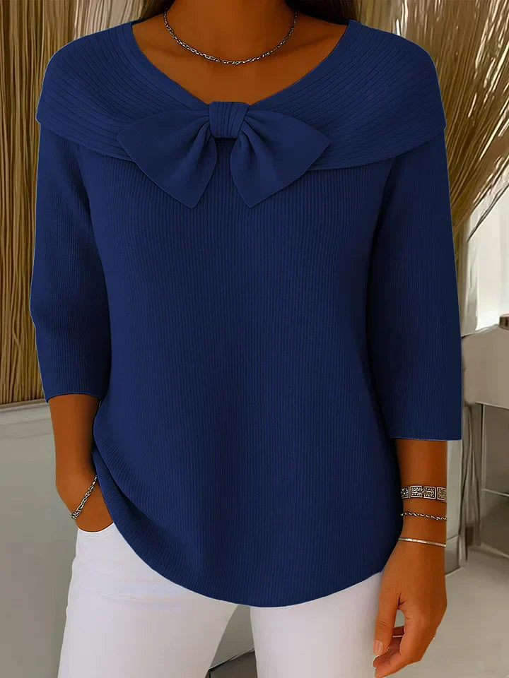 Elaine | Soft Touch Bow Sweater