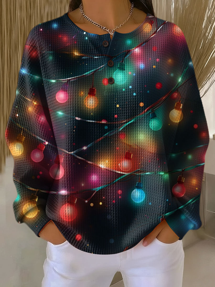 Elin | Christmas Light-Print Jumper