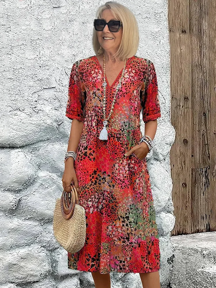 Gloria | Vibrant Midi Dress