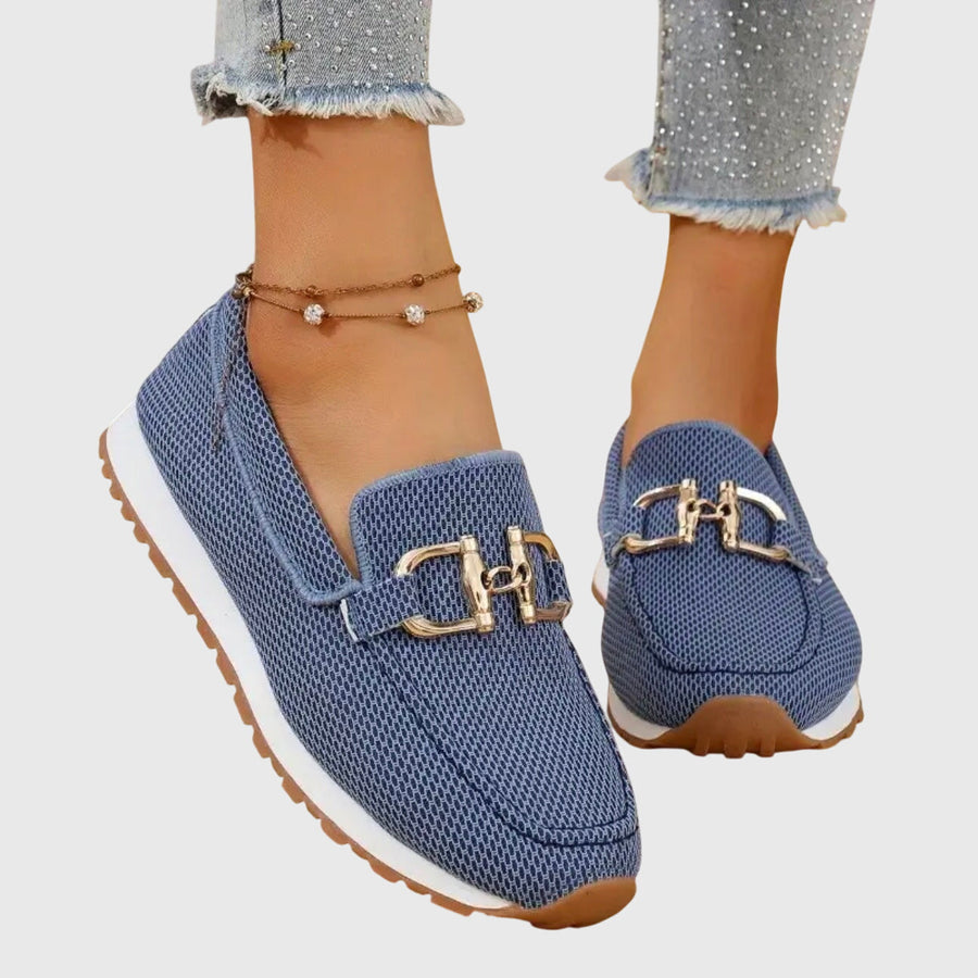 Horsebit Detail Comfort Real Leather Loafers