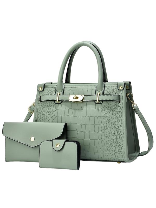 Bella Borsa - Crocodile-Embossed Crossbody Bag