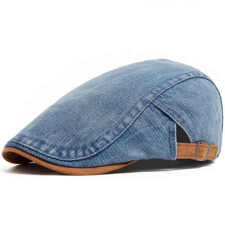 Theo™| Denim Flat Cap